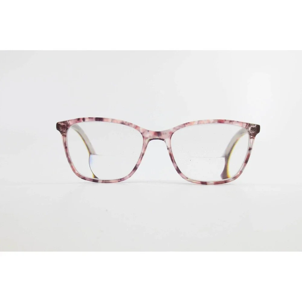 Prada VPR 10V Pink Purple Tortoise Rectangular Eyeglass Frames 54-16-140 1AB-1O1